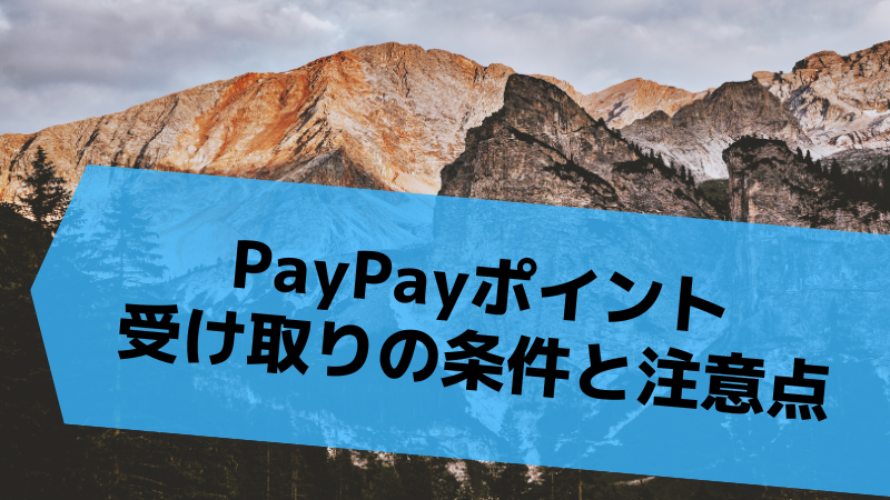 PayPayポイント受け取りの条件と注意点