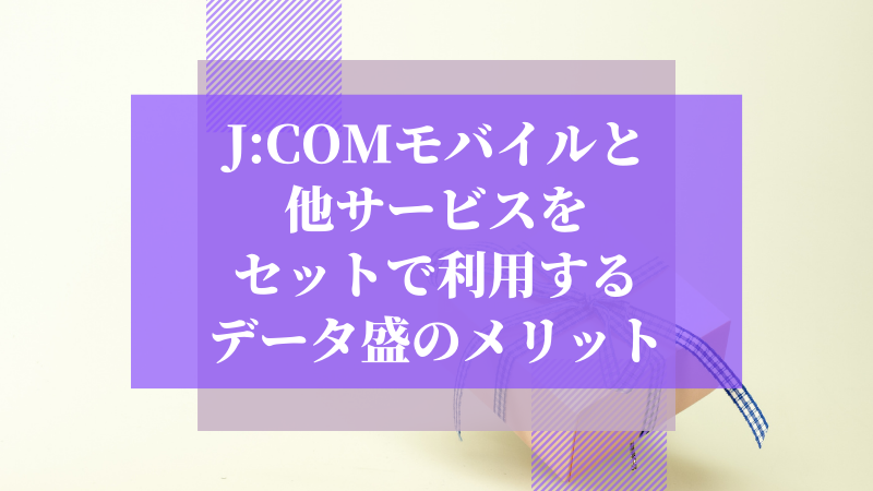 J:COMモバイルと他サービスをセットで利用する「データ盛」のメリット