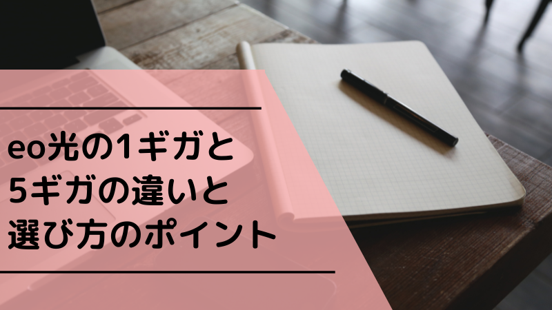 eo光の1ギガと5ギガの違いと選び方のポイント